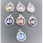 GP Round - Dragon caged Gemstone Pendant - Assorted Stone Available